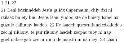 Image of text
