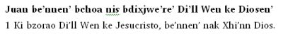 Image of text
